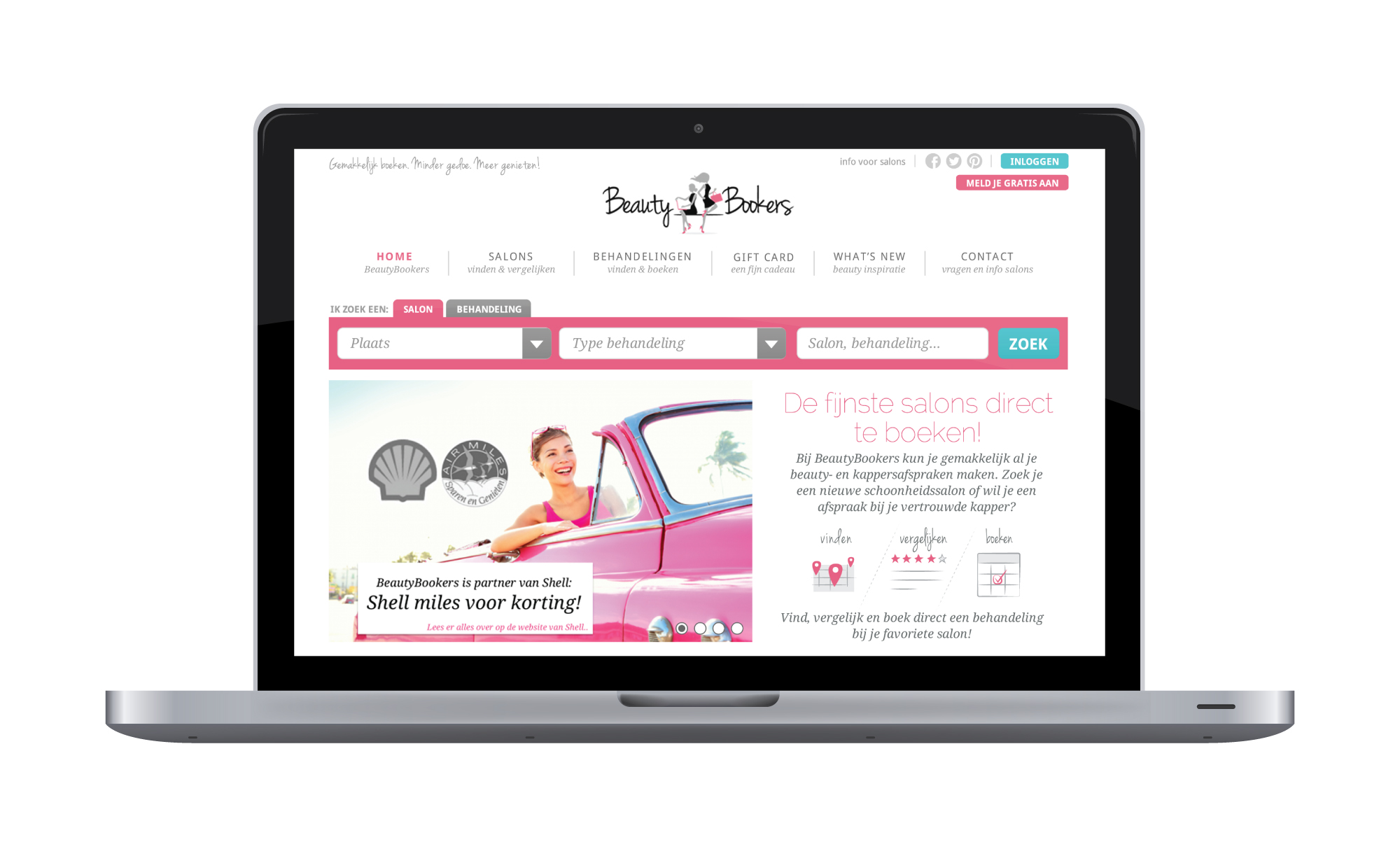 BeautyBookers laptop